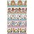 Tricoline Digital Barrado Santinhos, 100%Alg., 50cm x 1,50mt - Imagem 1