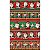 Tricoline Digital Barrado Natal Xadrez 100%Alg 50cm x 1,50mt - Imagem 1