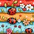 Tricoline Digital Joaninhas Listrado, 100%Alg, 50cm x 1,50mt - Imagem 1