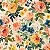 Tricoline Digital Peach Flower, 100% Algodão, 50cm x 1,50mt - Imagem 1
