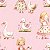 Tricoline Digital Menina com Pato 100%Algodão, 50cm x 1,50mt - Imagem 1
