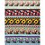 Tricoline Digital Barrado Flores, 100% Algodão 50cm x 1,50mt - Imagem 1