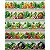 Tricoline Digital Barrado Legumes, 100%Algodão 50cm x 1,50mt - Imagem 3
