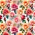 Tricoline Digital Watercolor Rosas Pequenas, 50cm x 1,50mt - Imagem 1