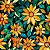 Tricoline Digital Mosaico Flor Amarela, 50cm x 1,50mt - Imagem 1