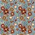 Tricoline Digital Floral Amor e Café F Escuro, 50cm x 1,50mt - Imagem 1