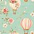 Tricoline Digital Dreamy Balões, 100% Algodão, 50cm x 1,50mt - Imagem 1