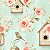 Tricoline Digital Dreamy Casa de Passarinhos, 50cm x 1,50mt - Imagem 1