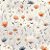 Tricoline Digital Cocoricó Florzinhas 100%Alg, 50cm x 1,50mt - Imagem 1