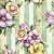 Tricoline Dig. Blossom Flor Listrada 100% Alg, 50cm x 1,50mt - Imagem 1