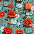 Tricoline Digital Ladybug Quadros e Flores, 50cm x 1,50mt - Imagem 1