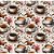 Tricoline Digital Café com Canela, 100%Algodão 50cm x 1,50mt - Imagem 1