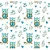 Tricoline Digital Corujas Casal de Gravata, 50cm x 1,50mt - Imagem 1