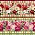 Tricoline Digital Barrado Aroma de Flores, 50cm x 1,50mt - Imagem 1