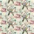 Tricoline Digital Pássaros e Rosas Fundo Azul, 50cm x 1,50mt - Imagem 1