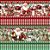 Tricoline Digital Barrado Papai Noel, 100%Alg. 50cm x 1,50mt - Imagem 1