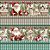 Tricoline Digital Barrado Papai Noel, 100%Alg. 55cm x 1,50mt - Imagem 2