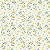 Tricoline Dig Florzinha Romântica Azul Claro, 50cm x 1,50mt - Imagem 1