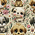 Tricoline Digital Cachorrinhos Fofos, 100%Alg. 50cm x 1,50mt - Imagem 1