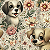Tricoline Digital Cachorrinhos Felizes 100%Alg 50cm x 1,50mt - Imagem 1
