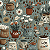 Tricoline Digital Cafezinho Coffee, 100%Alg. 50cm x 1,50mt - Imagem 1