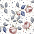 Tricoline Digital Amandita 2 Rosas, 100%Alg. 50cm x 1,50mt - Imagem 1
