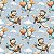 Tricoline Dig. Baby Bears Ursinhos Aviadores, 50cm x 1,50mt - Imagem 1