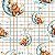 Tricoline Digital Baby Bears Ursinhos na Nuvem 50cm x 1,50mt - Imagem 1