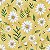 Tricoline Digital Love Daisies Yellow Daisy, 50cm x 1,50mt - Imagem 1