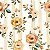 Tricoline Digital Flores Orange, 100% Algodão, 50cm x 1,50mt - Imagem 1