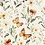 Tricoline Digital Borboletas Orange, 100% Alg. 50cm x 1,50mt - Imagem 1