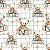 Tricoline Digital Baby Bears Dados Baby, 50cm x 1,50mt - Imagem 1