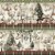 Tricoline Digital Barrado Natal dos Ursinhos, 55cm x 1,50mt - Imagem 2