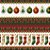 Tricoline Digital Barrado Laços de Natal, 50cm x 1,50mt - Imagem 1