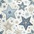 Tricoline Digital Natal BS Estrelas, 100% Alg. 50cm x 1,50mt - Imagem 1