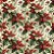 Tricoline Digital Natal NT Flores, 100% Alg. 50cm x 1,50mt - Imagem 1