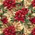 Tricoline Dig Natal Hibiscos com Folhagem Bege 50cm x 1,50mt - Imagem 1