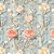 Tricoline Digital Flor com Ramos, 100% Alg. 50cm x 1,50mt - Imagem 1