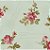 Sarja Hidrorrepelente Rosas com Escritas, 50cm x 1,50mt - Imagem 1