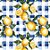 Tricoline Digital Limão Fundo Xadrez 100%Alg, 50cm x 1,50mt - Imagem 1