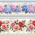 Tricoline Barrado Floral Doce Criação 100%Alg 50cm x 1,50m - Imagem 1
