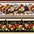 Tricoline Digital Barrado Gourmet Garden, 50cm x 1,50mt - Imagem 1