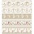 Tricoline Digital Barrado Natal Vintage, 50cm x 1,50mt - Imagem 1