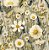 Tricoline Digital Milk Floral Daisy, 100%Alg., 50cm x 1,50mt - Imagem 1