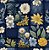 Tricoline Digital Nave Quilt Ramos Amarelos, 50cm x 1,50mt - Imagem 1