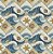 Tricoline Digital Patch Oceano Ondas do Mar, 50cm x 1,50mt - Imagem 1