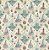 Tricoline Digital Patch Oceano Barquinhos, 50cm x 1,50mt - Imagem 1