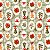 Tricoline Natal Biscoitos Verde, 100% Algodão, 50cm x 1,50mt - Imagem 1