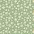Tricoline Floral Margaridas Fundo Verde Menta, 50cm x 1,50mt - Imagem 1