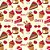 Tricoline Cupcake Cherry, 100% Algodão, Unid. 50cm x 1,50mt - Imagem 1